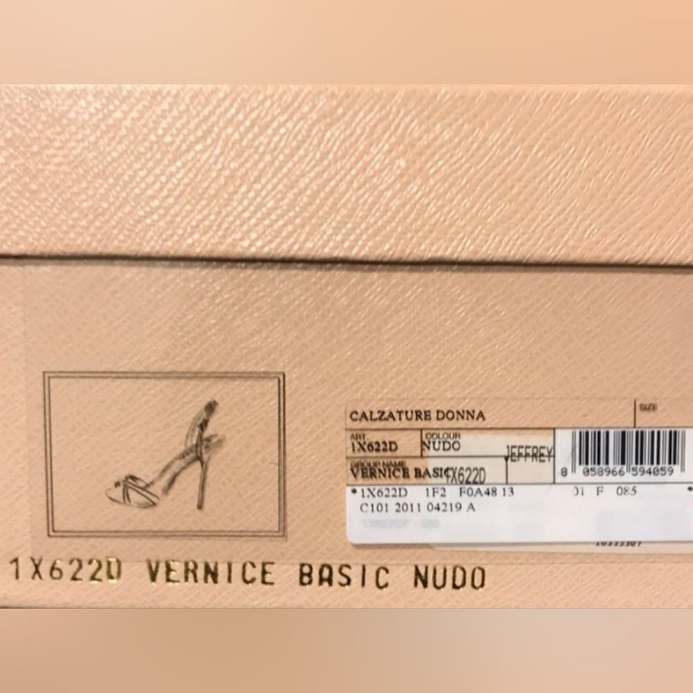 Prada Nude Criss Cross Sling Back Sandals - Picture 9 of 9